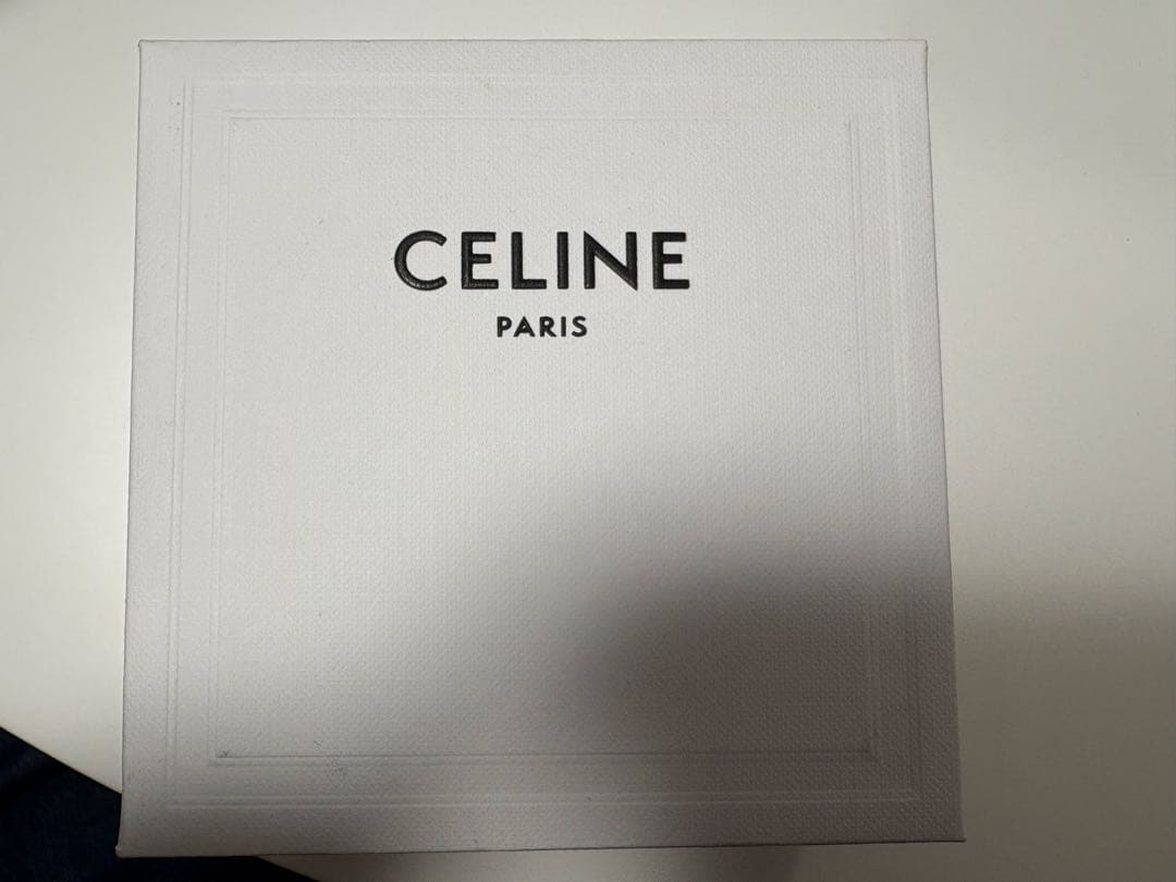 CELINE ノット スモールフープピアス　シルバー