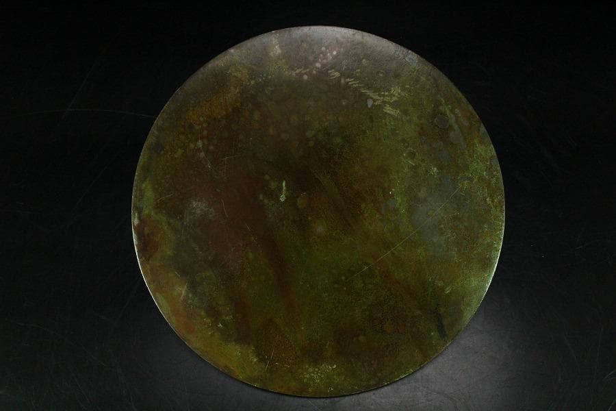 中国美術 銅鏡 獣紋 φ17.5cm 古鏡(K-HA467)