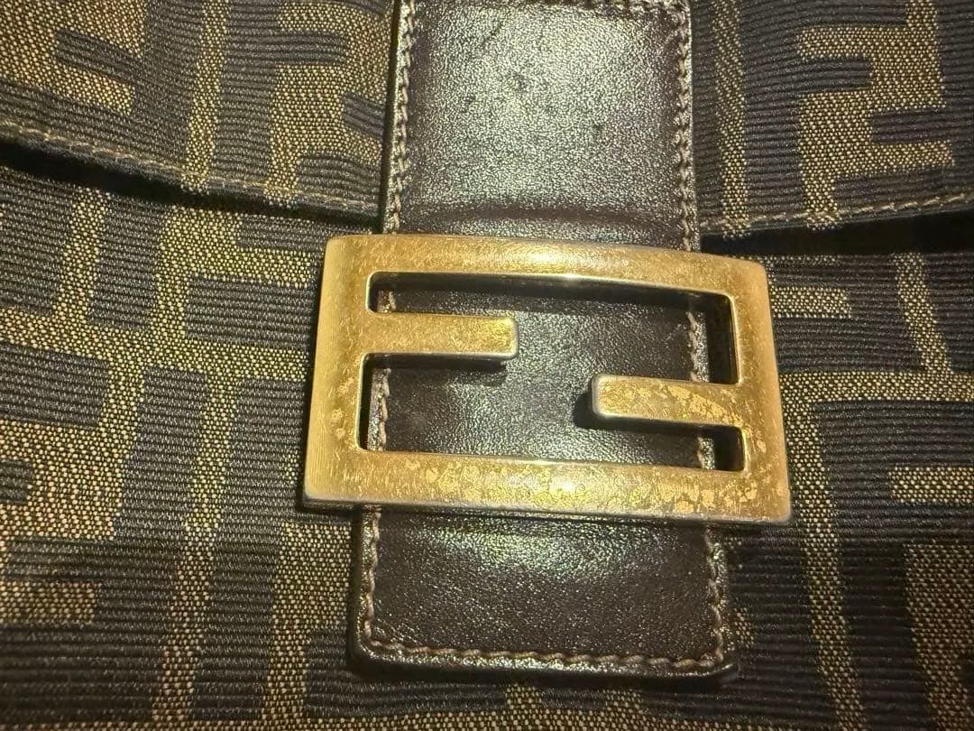 【希少】Fendi ズッカ柄 マンマバケット 金具ゴールド＊ショルダーなし