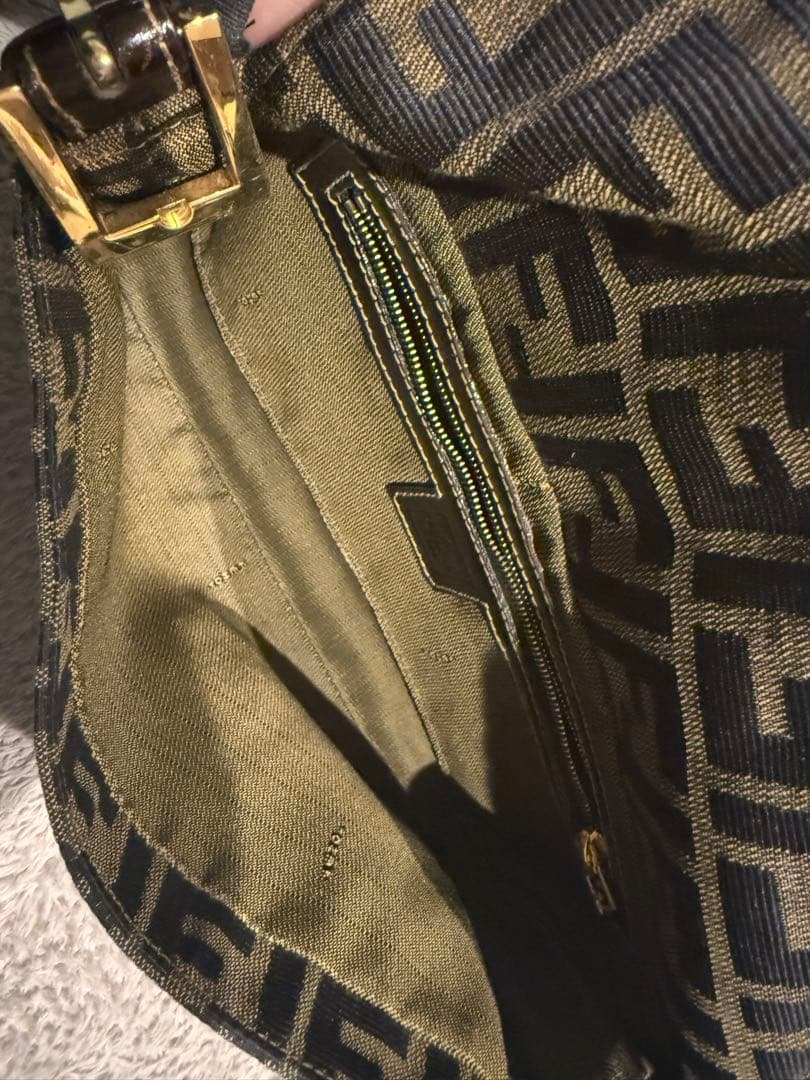 【希少】Fendi ズッカ柄 マンマバケット 金具ゴールド＊ショルダーなし