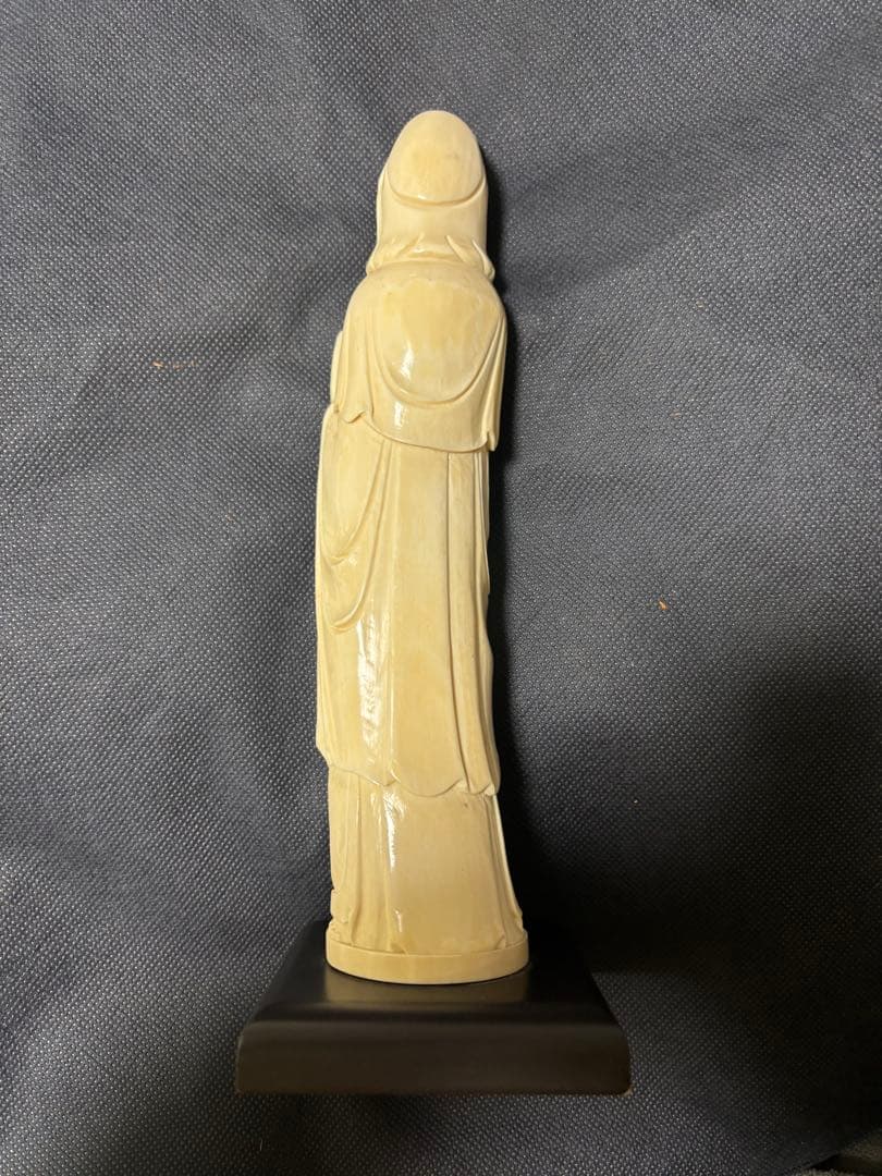 極上古美術品　マンモス　観音菩薩立像 531g 27cm