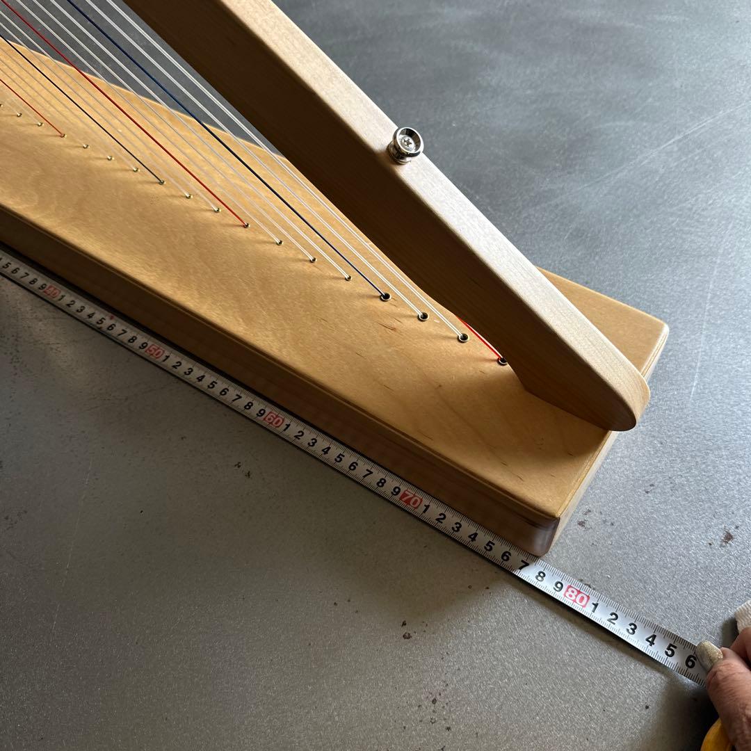 削除前お値下げ❣️大きな木製ハープと収納バック
