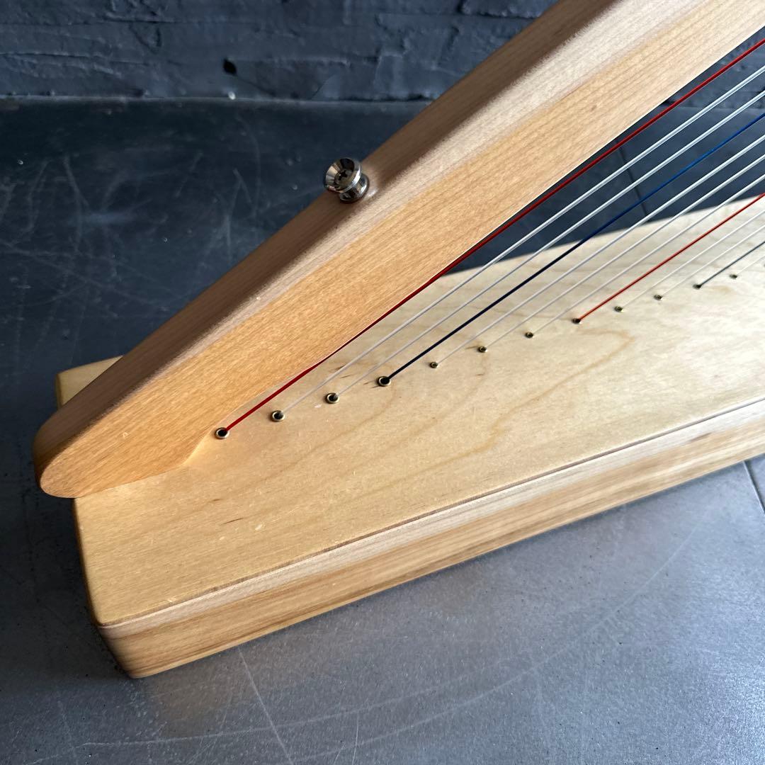 削除前お値下げ❣️大きな木製ハープと収納バック