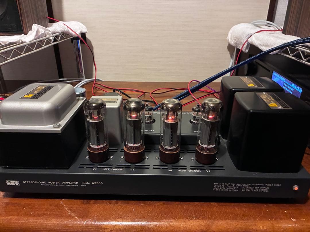 luxman luxkit A3500 EL34プッシュプルアンプ 真空管アンプ