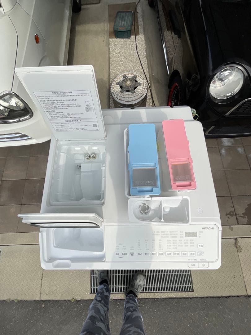 【分解洗浄済み】2024年10月購入日立ドラム式洗濯機 BD-SX120HR