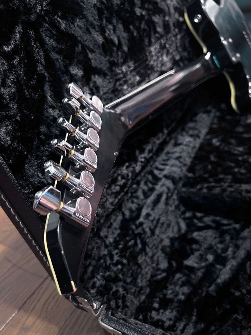 ハードケース付き ヴィンテージ TOMSON テレキャスター エレキギター 黒