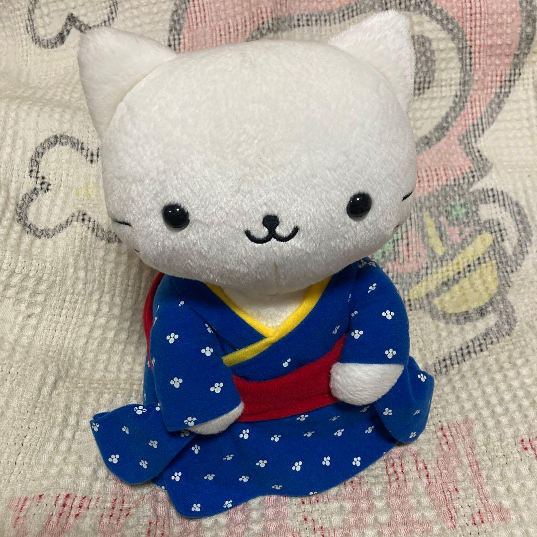 にゃんにゃんにゃんこ　にゃんこ温泉　おかみ　ぬいぐるみ　他3こセット　中古品