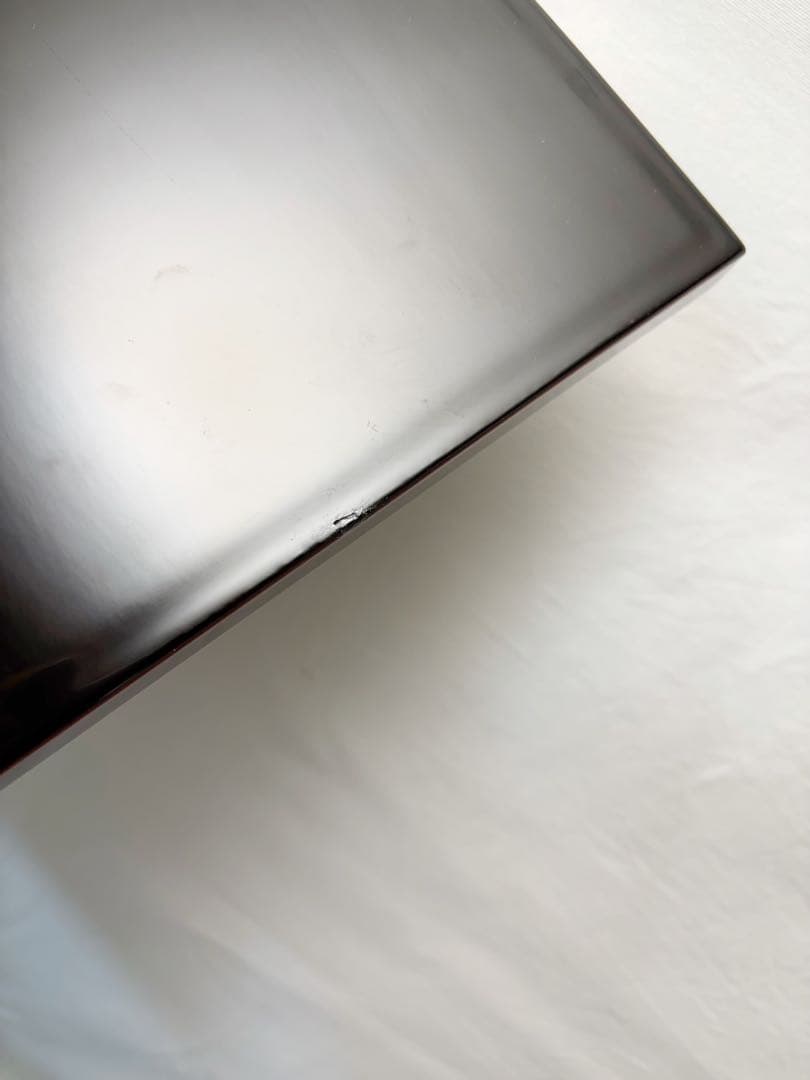 懐石道具 木製溜塗 金彩蒔絵 長方膳 5客組 会席膳 懐石盆 銘々盆 元箱