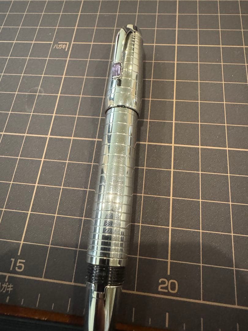 MONTBLANC モンブラン 万年筆 ボエム　スチール/アメジストペン先18k