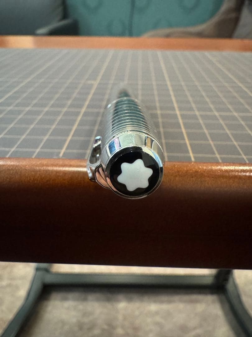 MONTBLANC モンブラン 万年筆 ボエム　スチール/アメジストペン先18k