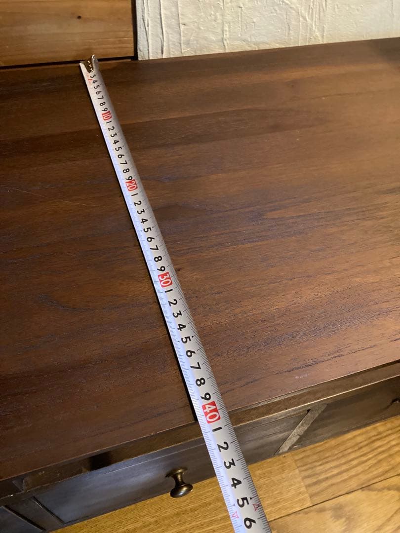 ダークブラウン 木製 テレビ台 引き出し