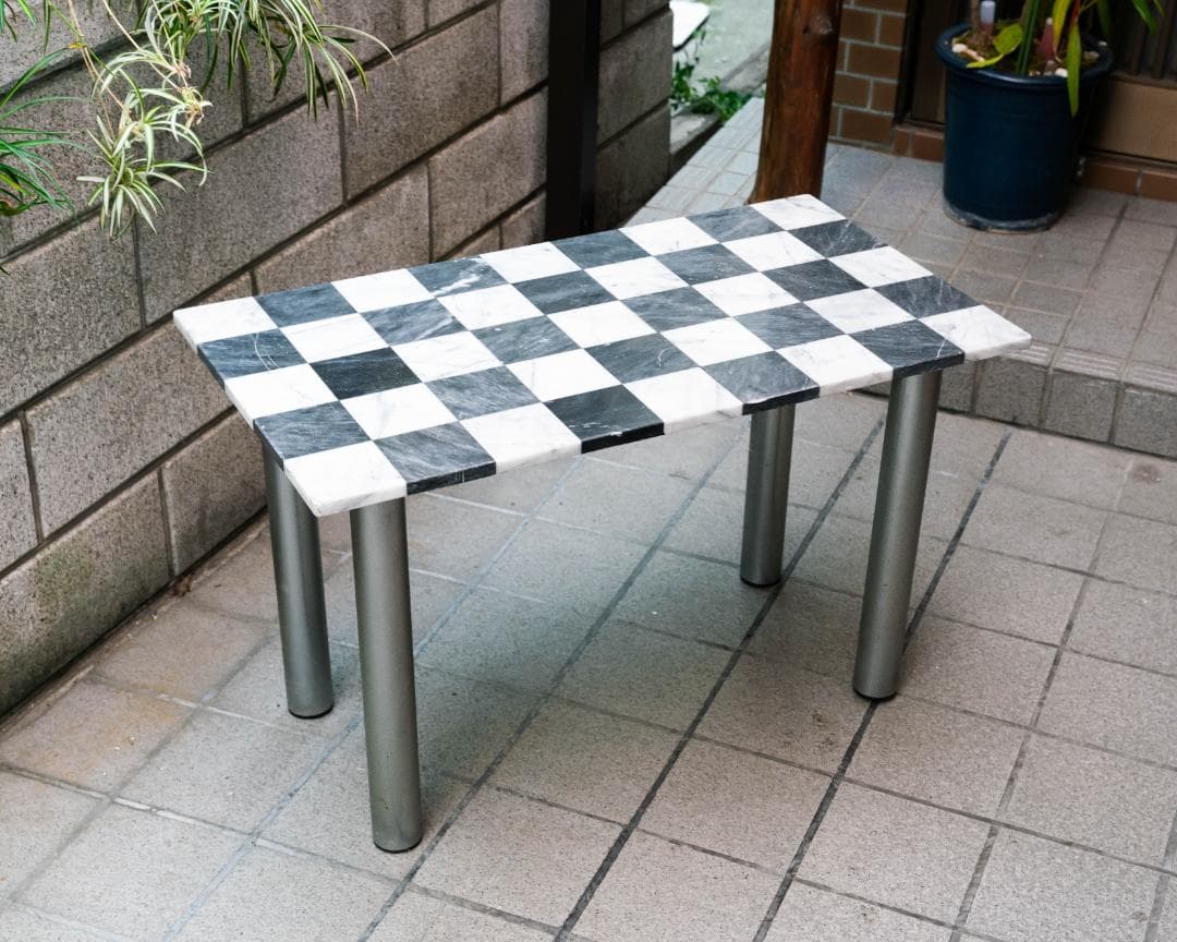 【こう】大理石 ヴィンテージ センターテーブル