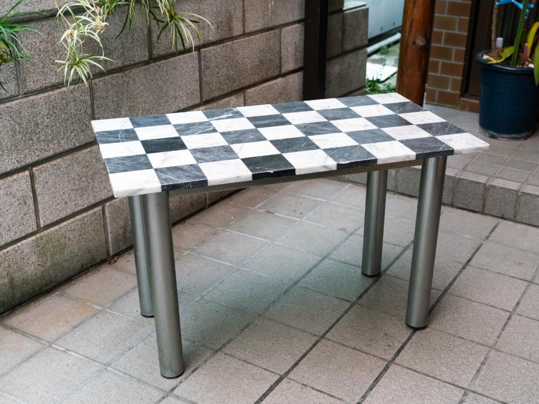 【こう】大理石 ヴィンテージ センターテーブル