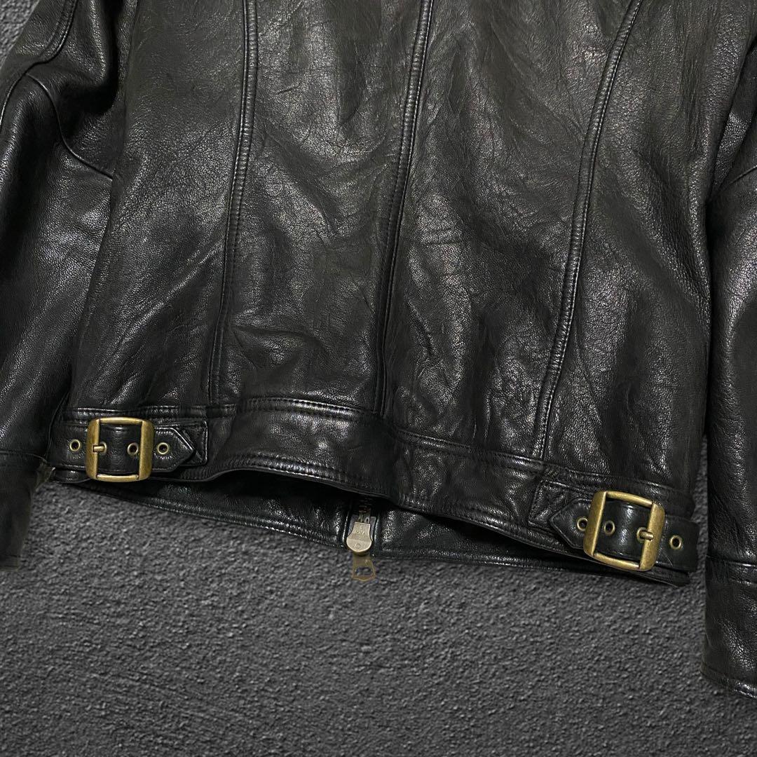 ジャケット・アウター JACKROSE goat leather biker jacket