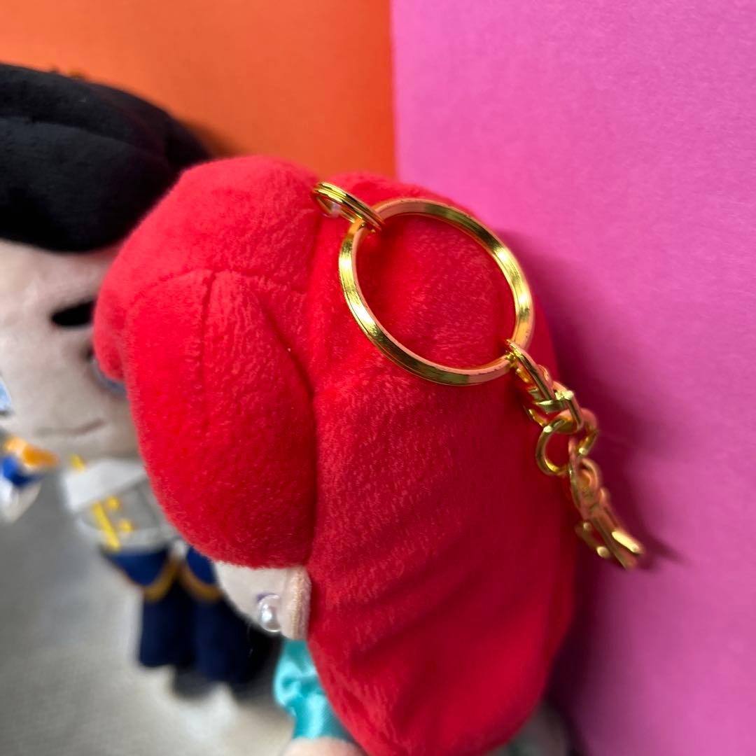 ディズニーストア　アリエル　エリック　ぬいぐるみ　キーチェーン　キーホルダー