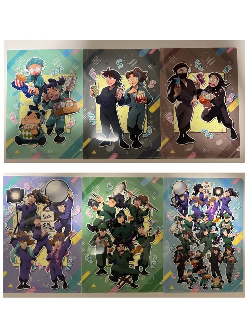 忍たま　ポップコーンセット　クリアファイル　全6種セット