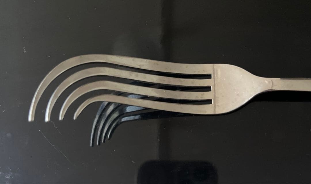 【非売品・未使用品】福田繁雄　デザイン アート カトラリー フォーク
