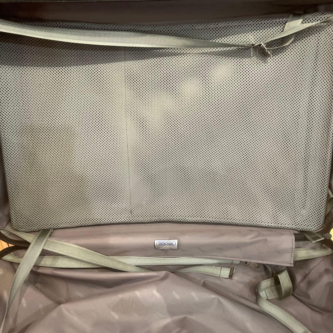 百貨店購入RIMOWAリモアキャリーケース87ℓ4.4キロシルバー