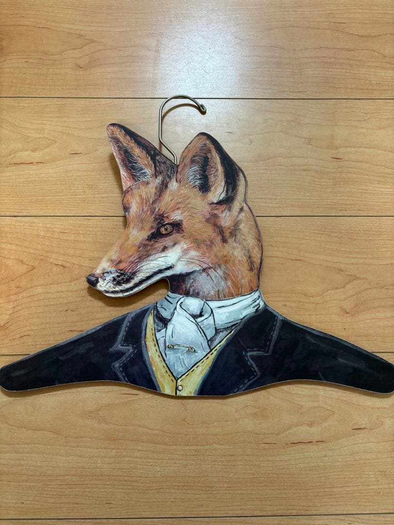 アン・ラインハート 動物 ハンガー アンティーク インテリア 木製 8本 セット