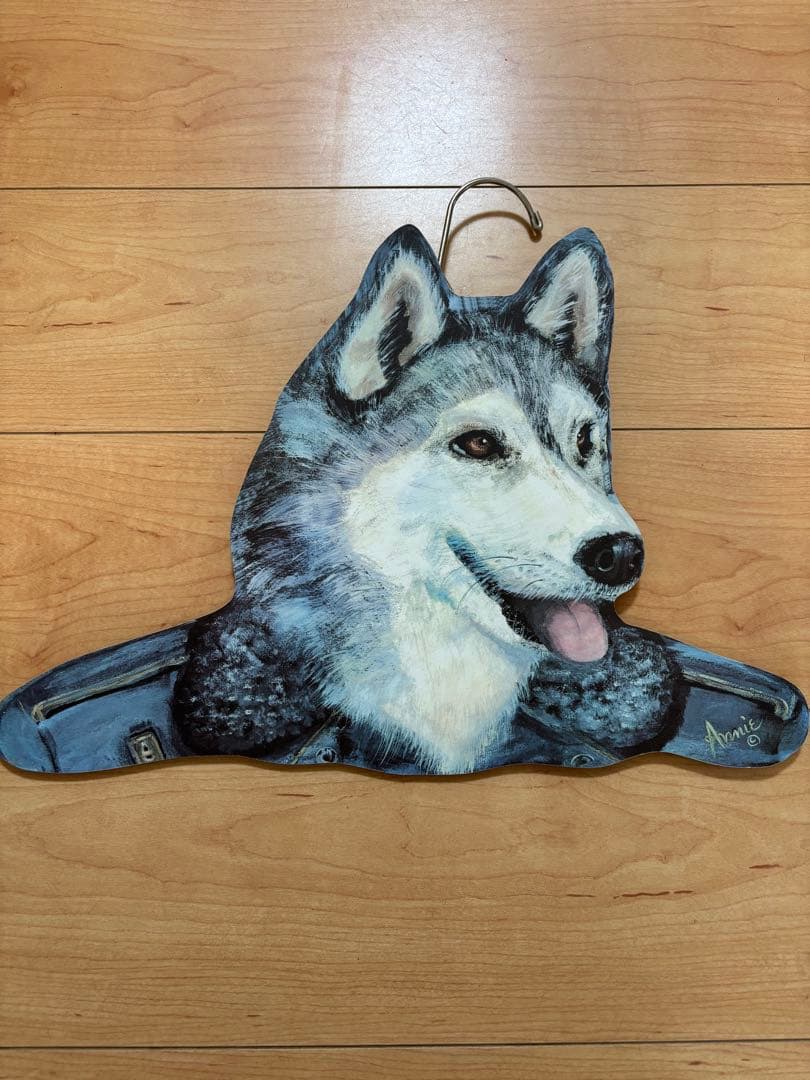 アン・ラインハート 動物 ハンガー アンティーク インテリア 木製 8本 セット