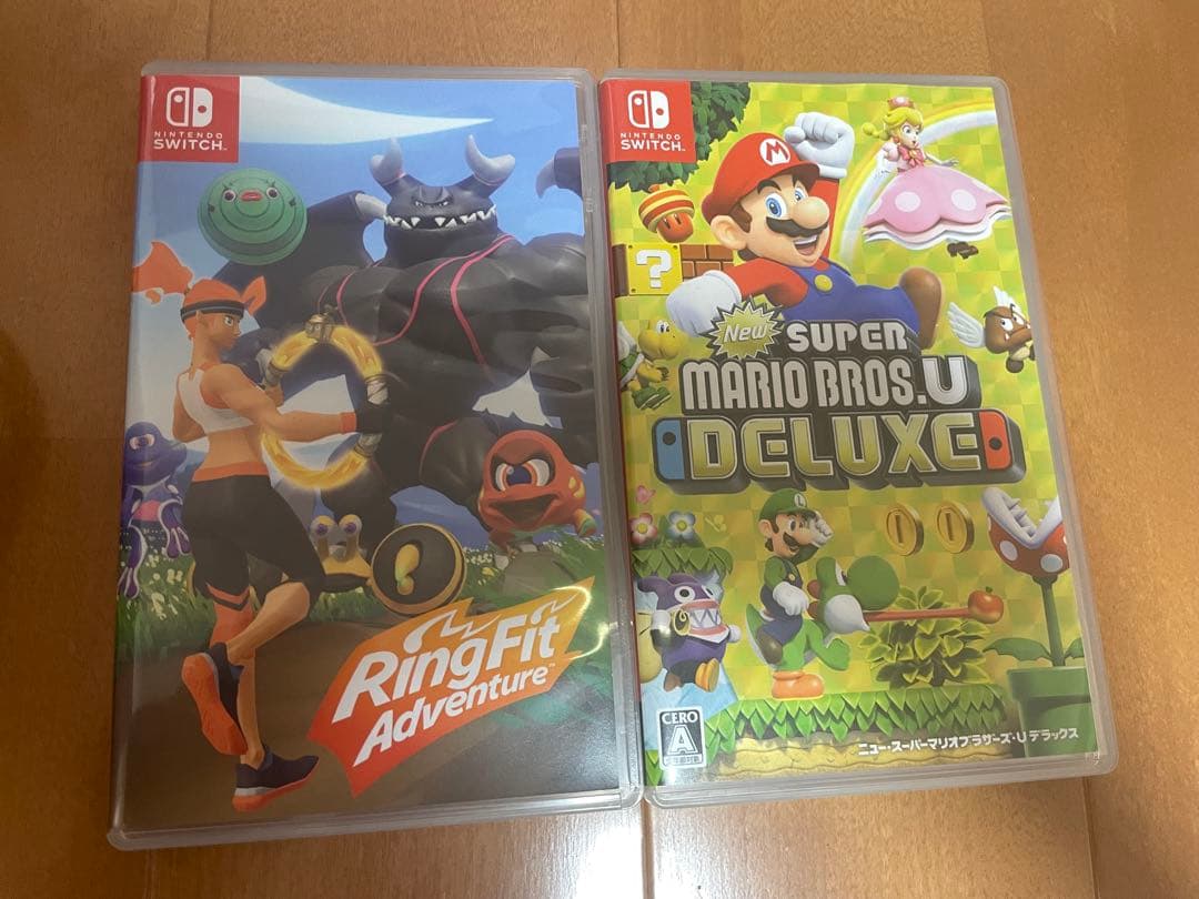 Nintendo Switch 本体 ゲームソフト2本付(リングフィット&マリオ