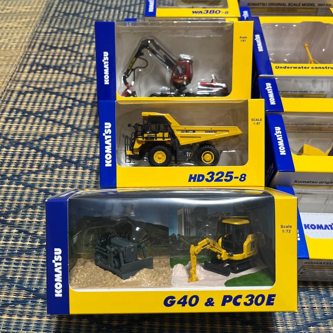 コマツオリジナルミニチュア　建機ミニチュア非売品12個セット