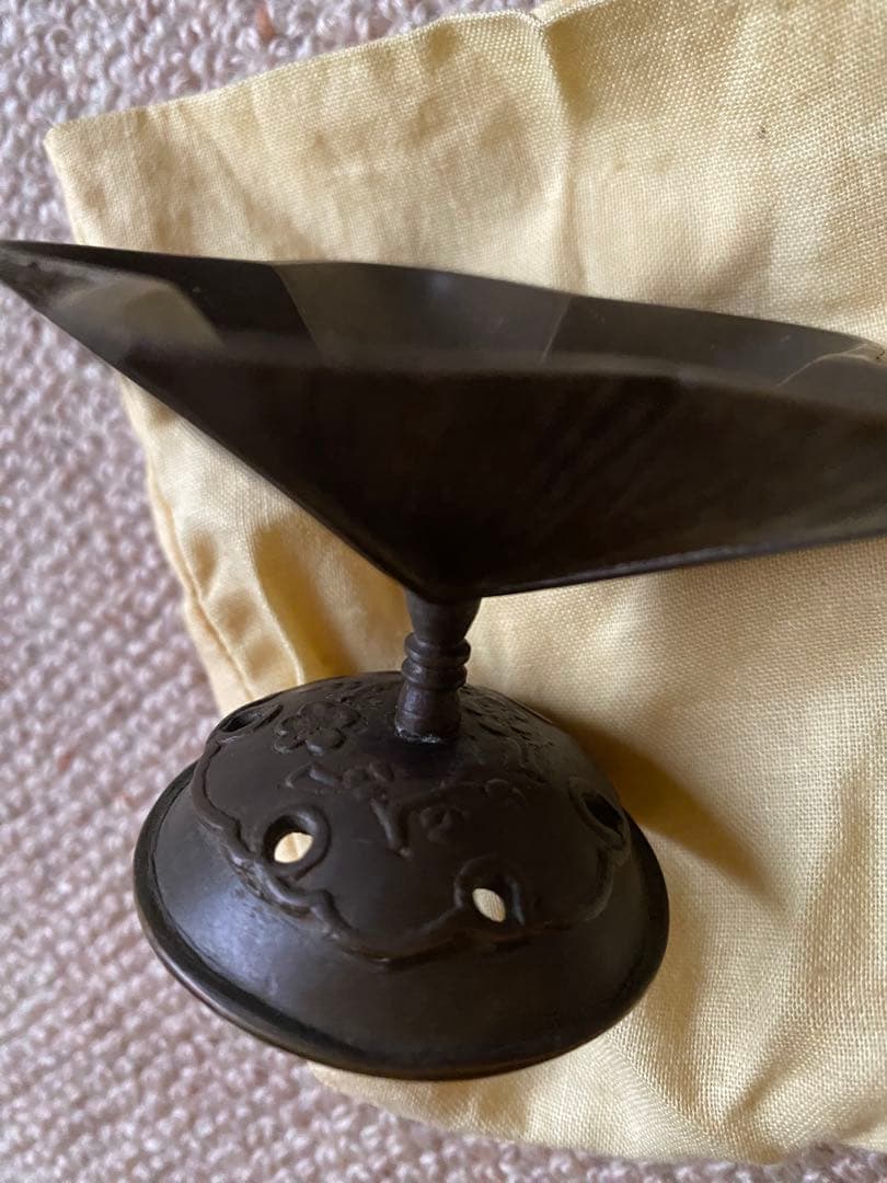 蝋型　鋳銅　蓋置　突羽根　鋳師　金森紹栄氏造