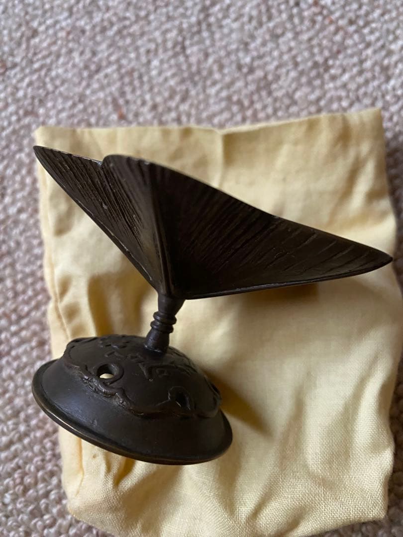 蝋型　鋳銅　蓋置　突羽根　鋳師　金森紹栄氏造