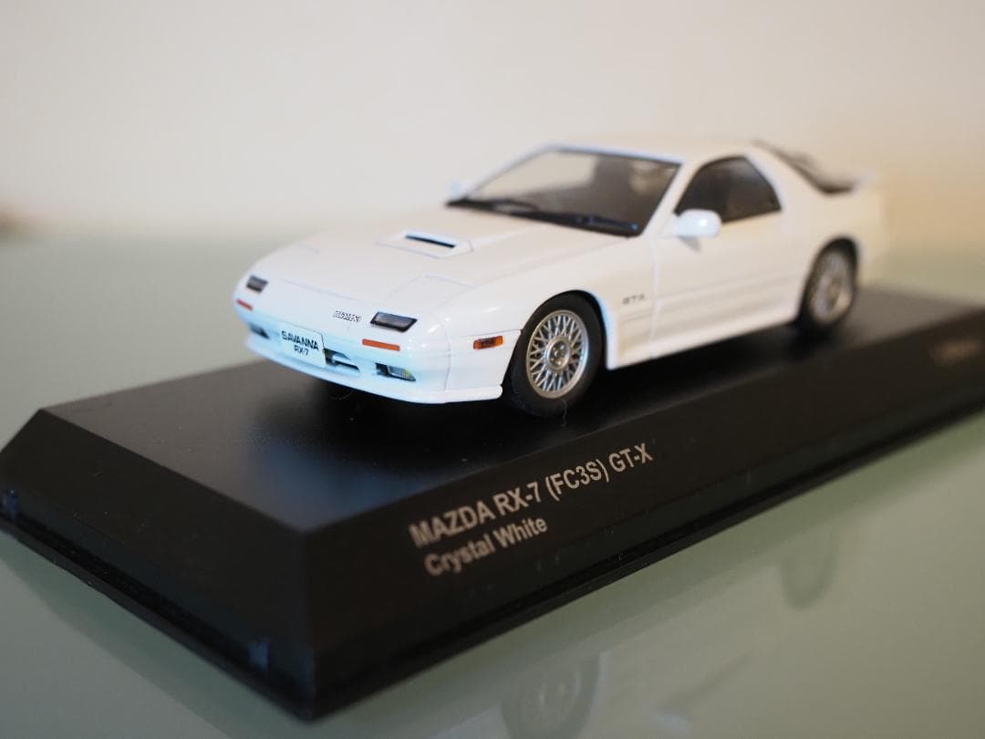 京商 1/43 MAZDA RX-7 (FC3S) GT-X クリスタルホワイト