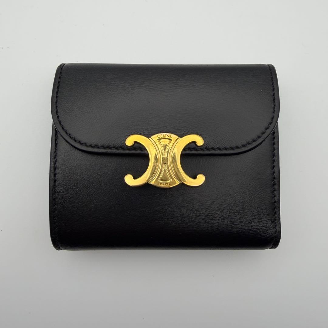 CELINE セリーヌ 財布 スモール フラップウォレット トリオンフ
