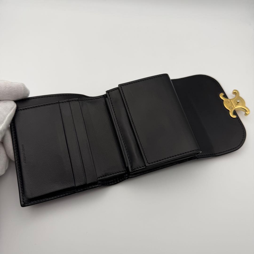 CELINE セリーヌ 財布 スモール フラップウォレット トリオンフ