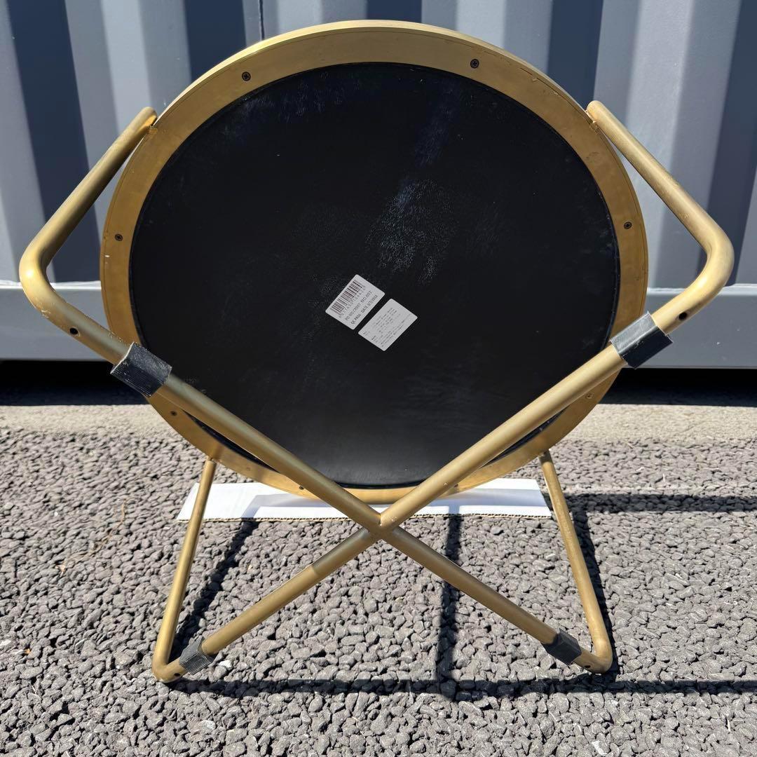 【最終価格】CRASH GATE ラウンドテーブル W600 ゴールド　関家具