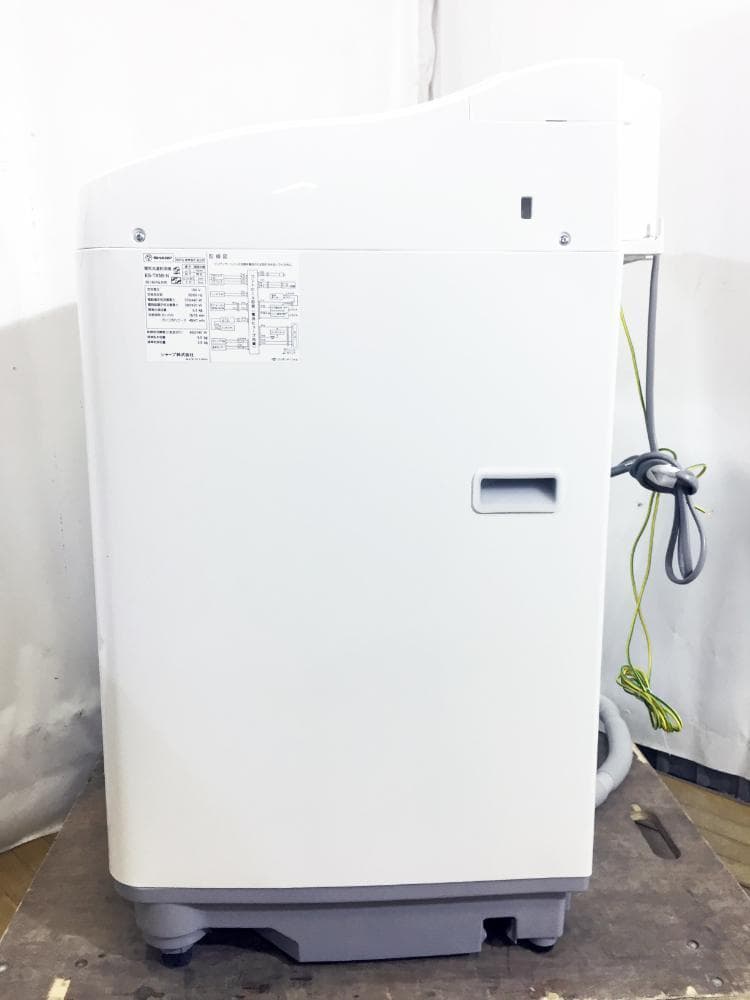 ★極上超美品★SHARP 5.5㎏ 洗濯乾燥機【ES-TX5B-N】G0OO
