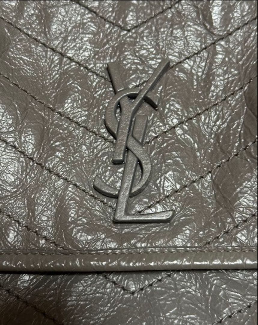 S*h様 サンローランニキ　ミディアム　スライドチェーンバッググレー