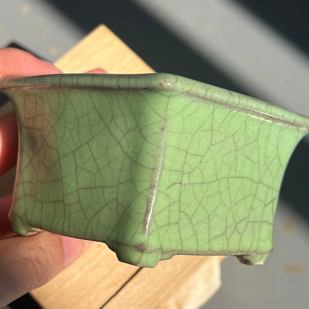 738.正方鉢 小品盆栽鉢 盆栽鉢 植木鉢 9.4*9.3*6cm