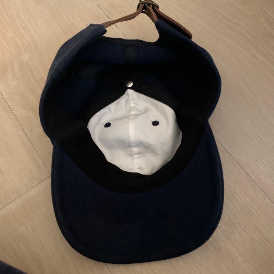 supreme classic logo キャップ　ネイビー