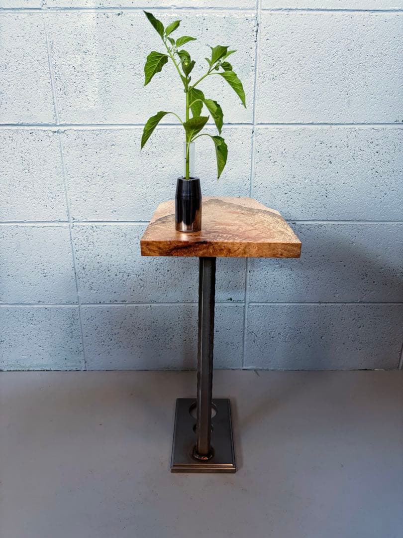 一枚板サイドテーブル、コーヒーテーブル、ナイトテーブル、観葉植物スタンド、盆栽