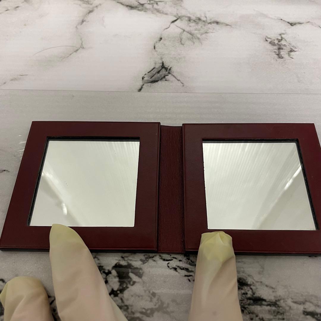 【あべっち様only】　HERMES エルメス　レザー　ミラー　手鏡　鏡