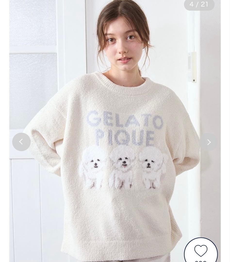 gelato pique（ジェラート ピケ）モチーフジャガードプルオーバー