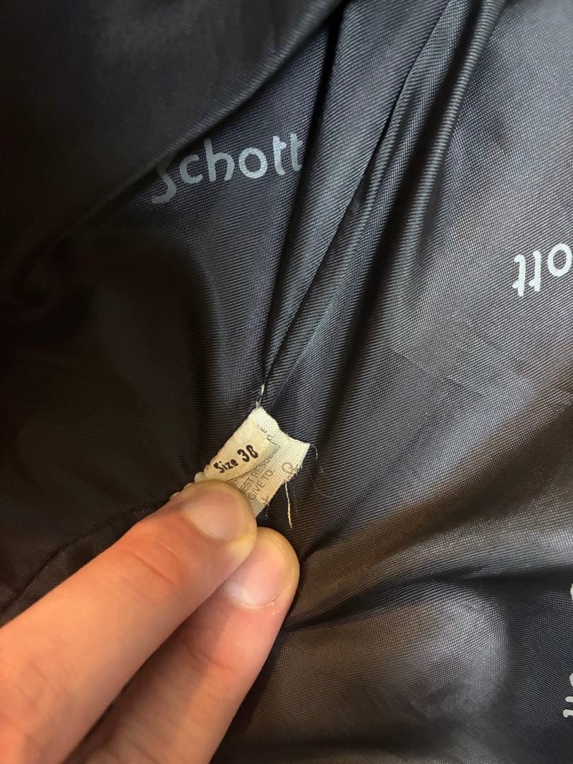 Schott NYC single ライダースジャケット 38