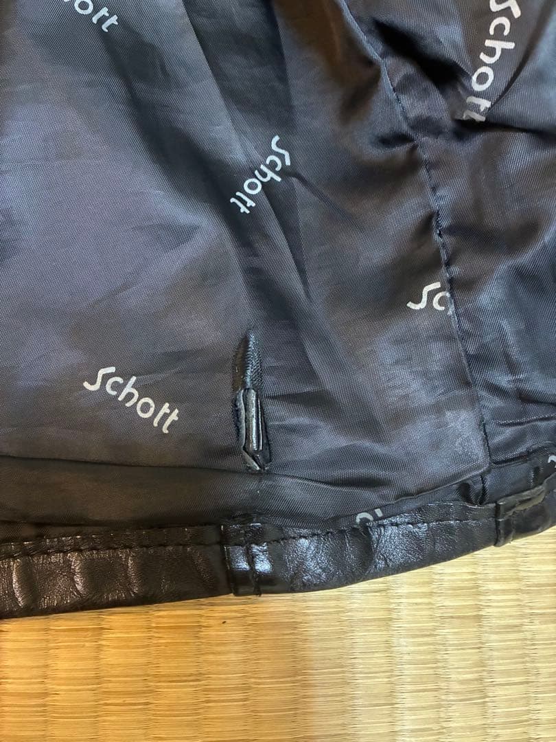 Schott NYC single ライダースジャケット 38