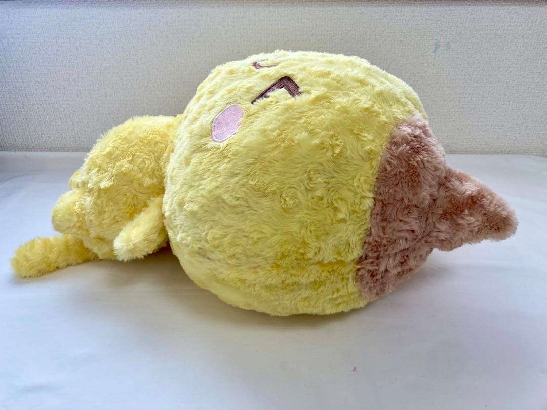 メガBIG かおもじん ねこみみ 超希少トラ猫 全長50cm 右脇下破れあり