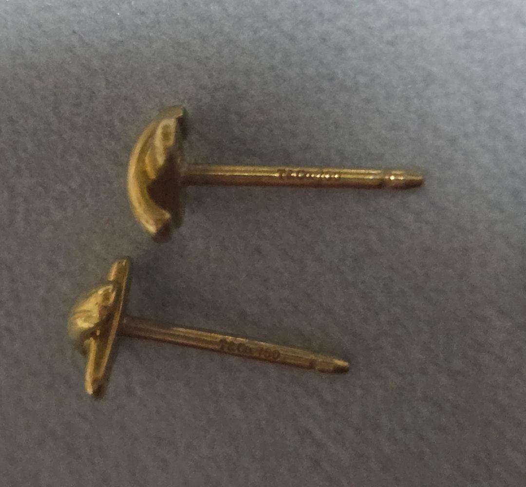 ティファニー♡K18YG クロスステッチピアス ●付属品付き