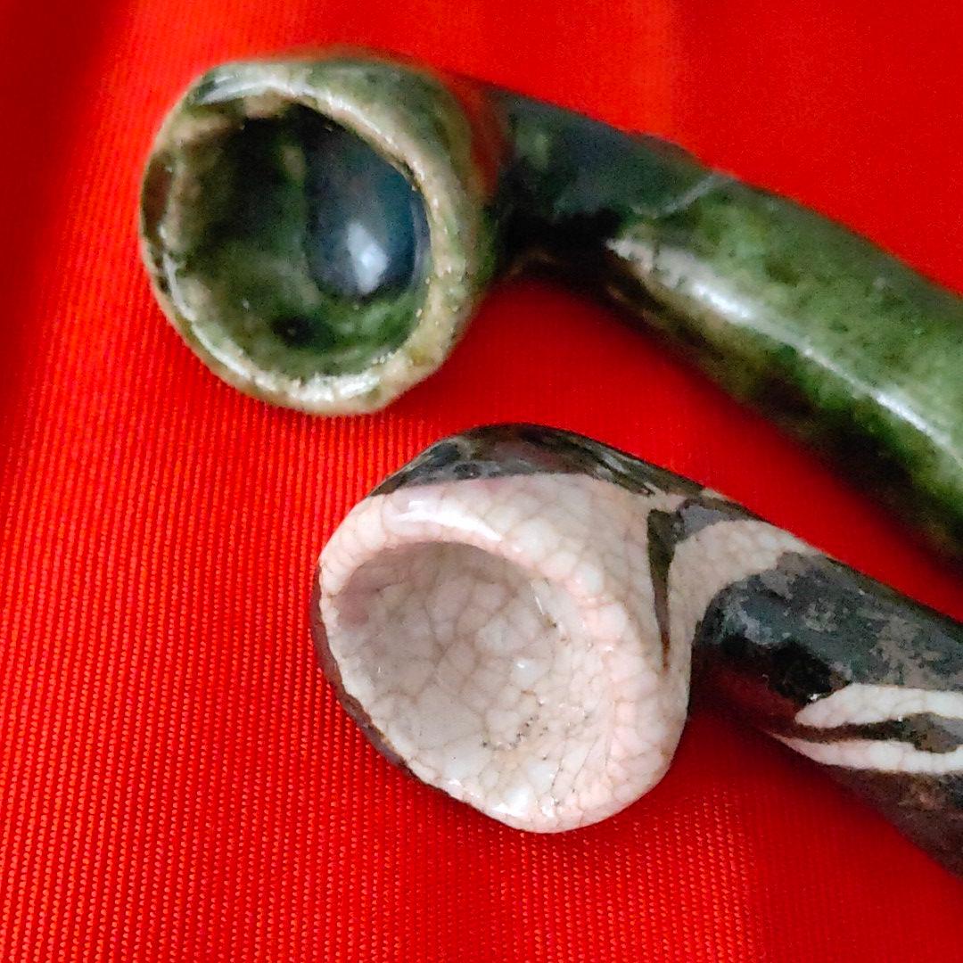 織部　煙管 ２本組