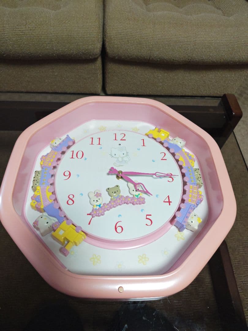 【希少】ハローキティエンジェル からくり時計 掛け時計
