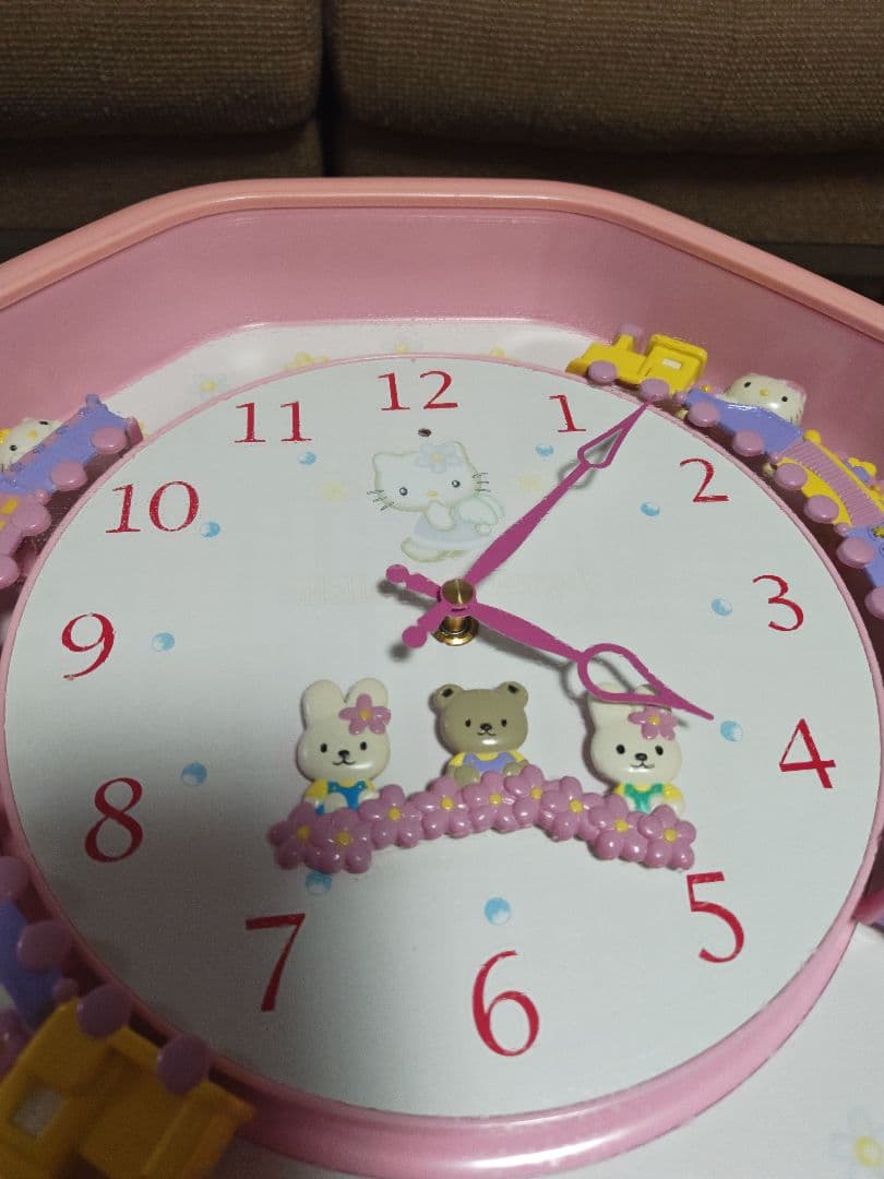 【希少】ハローキティエンジェル からくり時計 掛け時計