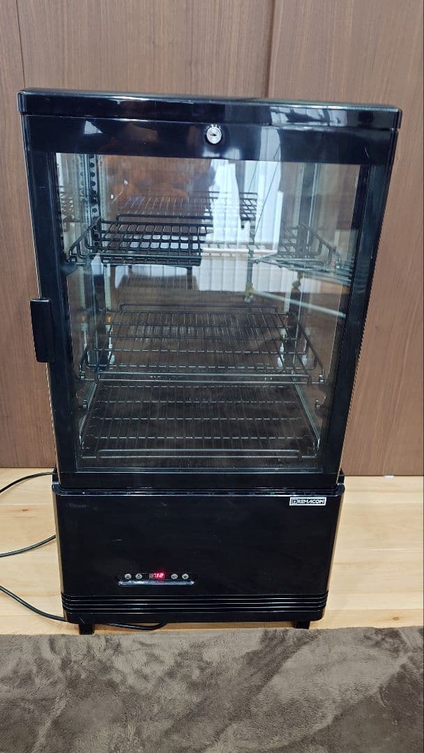 【美品】レマコム　4面ガラス冷蔵ショーケース