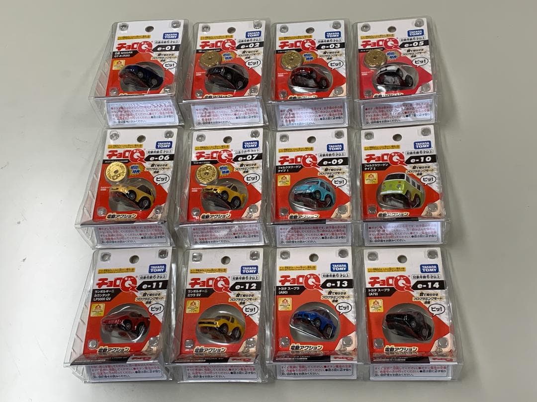 ◆プルバック走行3パターン【 電動アクション チョロQ 12台セット】未開封◆