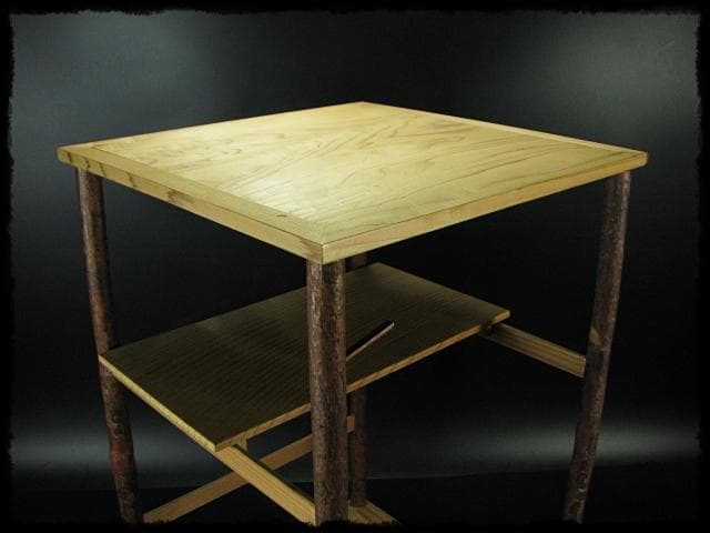 玄々斎好 寒雲卓 円能斎好 裏千家 茶道具 棚物 組立式 元紙箱 f291