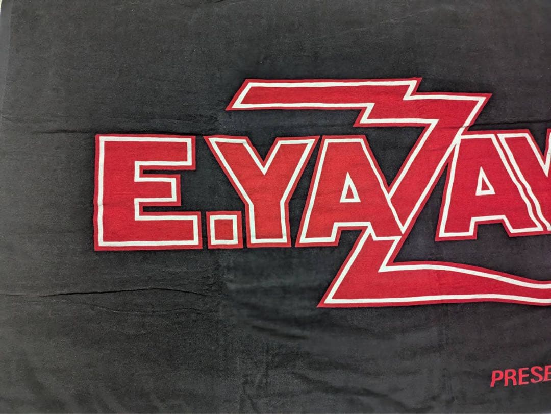 矢沢永吉SBTスペシャルビーチタオル　（ロゴ蓄光）ブラック/レッド